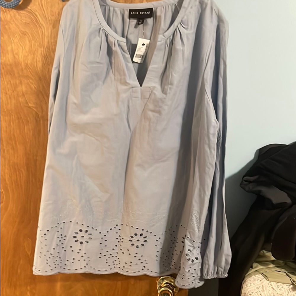 Lane Bryant Light Blue Blouse